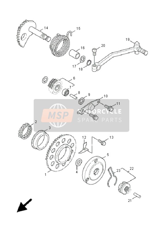 Yamaha XC125 CYGNUS X 2006 Starter 2 for a 2006 Yamaha XC125 CYGNUS X